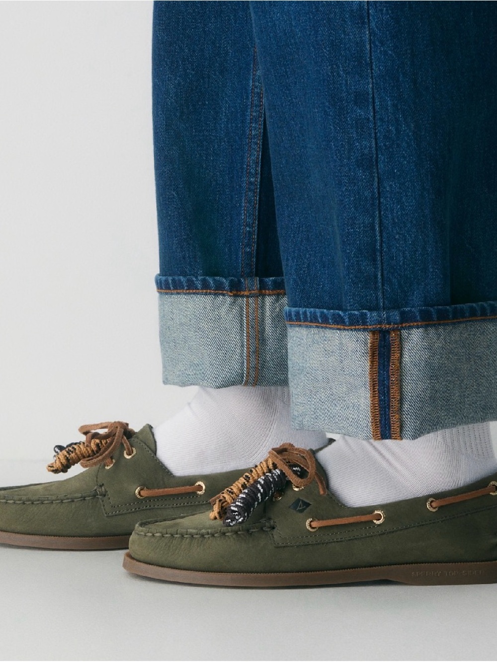 Aritzia Sperry Slim Boat Shoes Willow Nubuck
